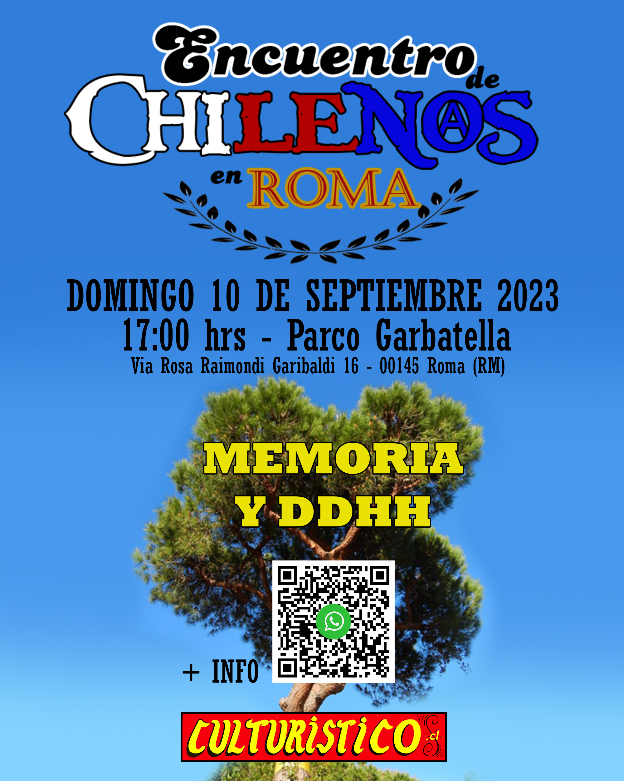 Afiche encuentro chilenos 10 septiembre